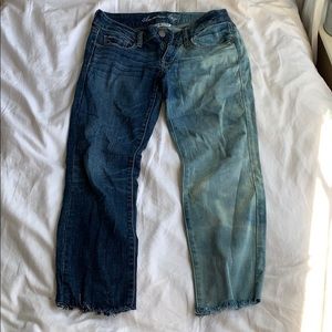 American Eagle skinny cropped jeans ONE OF A KIND